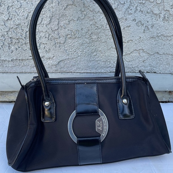 ANNE KLEIN PURSE LEATHER TRIM HANDBAG SHOULDER - Picture 2 of 11